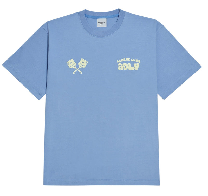 アクメドラビ(acme' de la vie) ADLV MARSHMALLOW SHORT SLEEVE T-SHIRT PURPLE