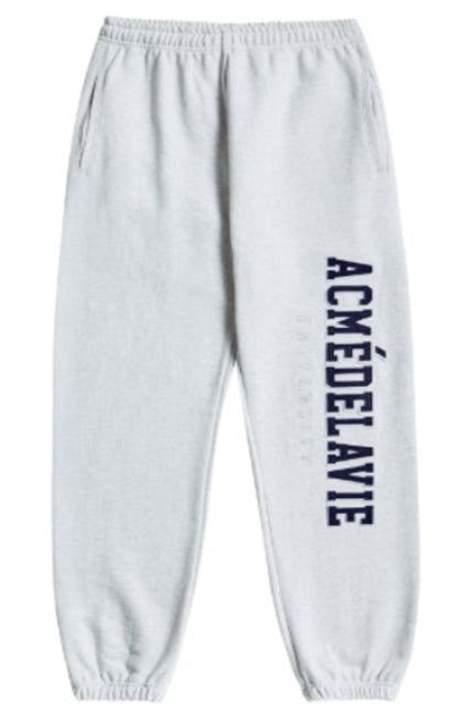 アクメドラビ(acme' de la vie)  ADLV TWO COLOR EMBROIDERY PATCH PANTS MELANGE