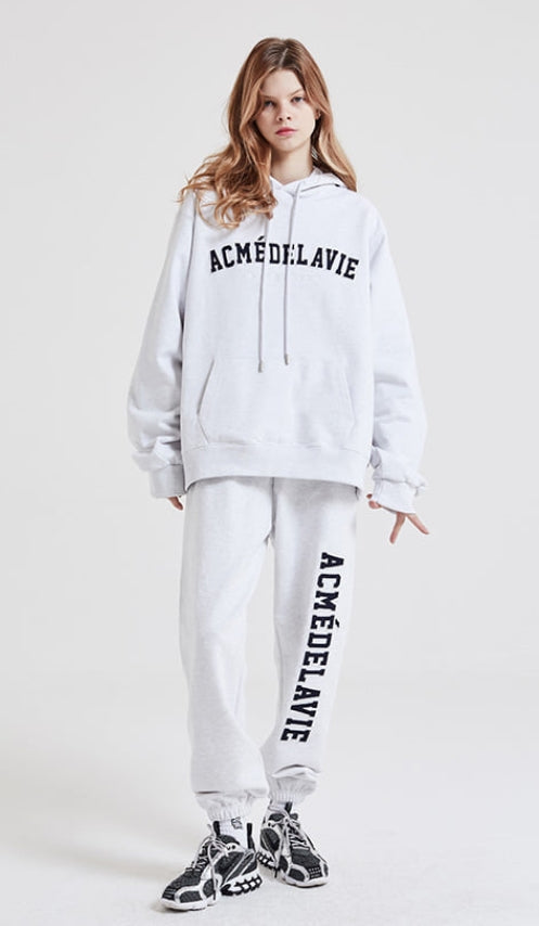 アクメドラビ(acme' de la vie)  ADLV TWO COLOR EMBROIDERY PATCH PANTS MELANGE