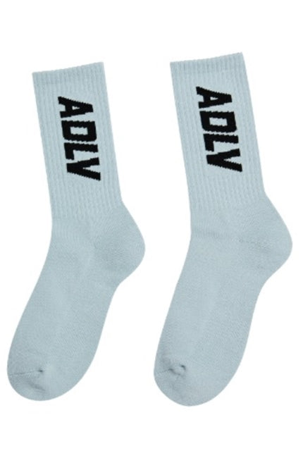 アクメドラビ(acme' de la vie)   ACTIVE ADLV BIG LOGO SOCKS LIGHT GREY