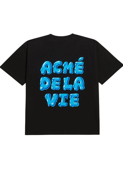 アクメドラビ(acme' de la vie) ICE CREAM LOGO SHORT SLEEVE T-SHIRT BLACK