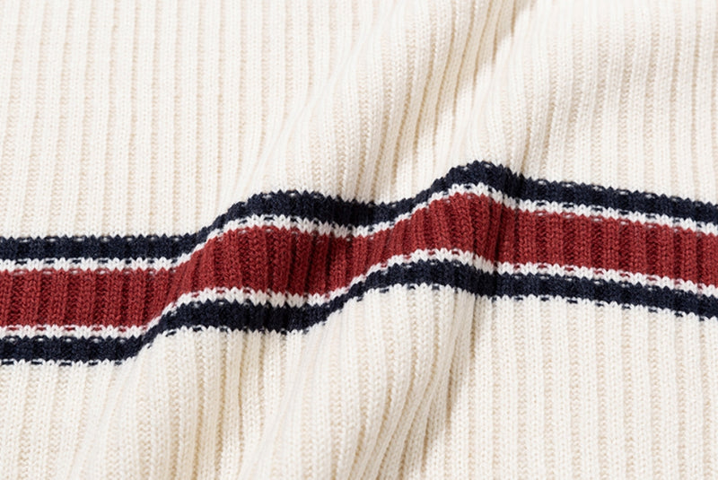 ロマンティッククラウン(ROMANTIC CROWN)  RIBBED KNIT CARDIGAN_OATMEAL