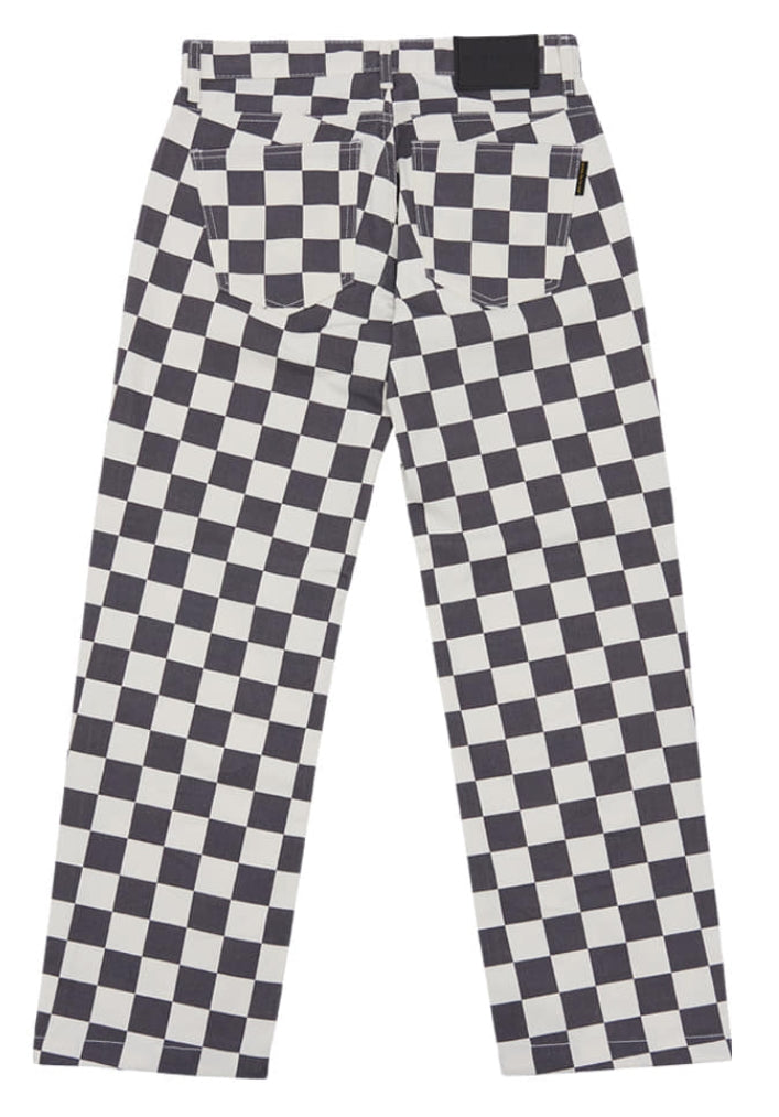 アクメドラビ(acme' de la vie)  CHECKERBOARD CHINO PANTS BLACK / WHITE