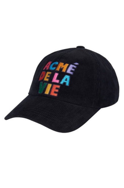 アクメドラビ(acme' de la vie)  COLORFUL CORDUROY BALLCAP BLACK