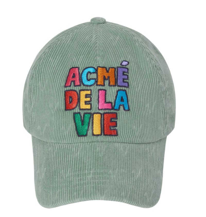 アクメドラビ(acme' de la vie)  COLORFUL CORDUROY BALLCAP MINT