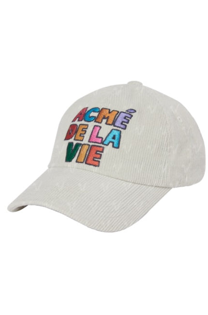 アクメドラビ(acme' de la vie)  COLORFUL CORDUROY BALLCAP IVORY