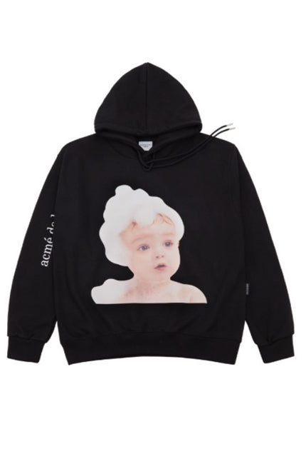 アクメドラビ(acme' de la vie)  ADLV BABY FACE HOODIE BLACK BUBBLE