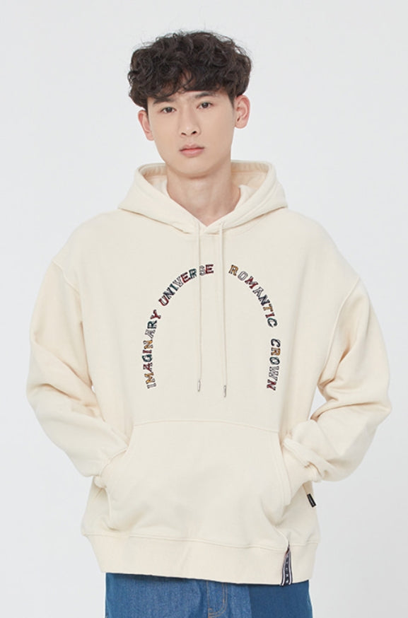 ロマンティッククラウン(ROMANTIC CROWN) IMAGINARY UNIVERSE HOODIE_OATMEAL