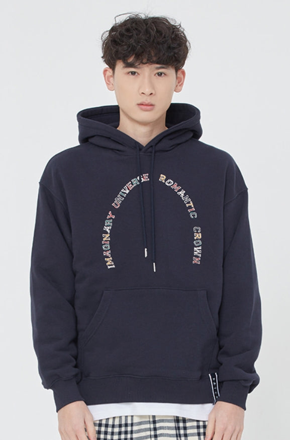ロマンティッククラウン(ROMANTIC CROWN) MAGINARY UNIVERSE HOODIE_NAVY