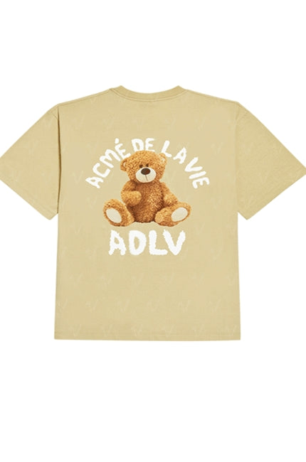 アクメドラビ(acme' de la vie) TEDDY BEAR (BEAR DOLL) SHORT SLEEVE T-SHIRT BEIGE