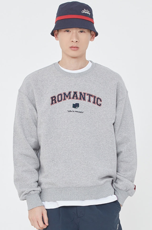 ロマンティッククラウン(ROMANTIC CROWN) ARCH LOGO SWEAT SHIRT_GREY