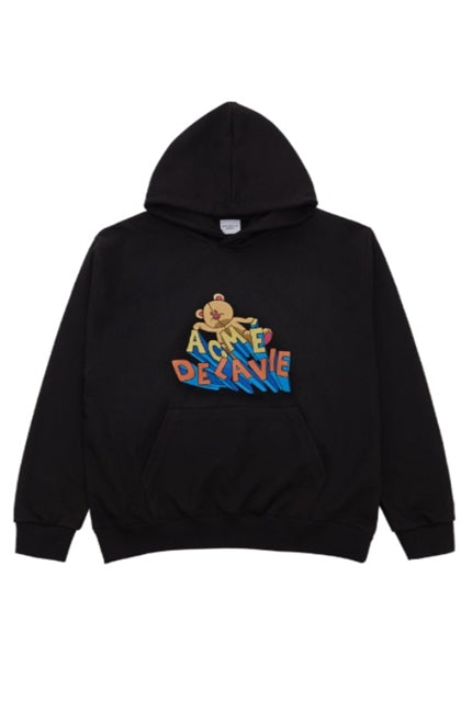 アクメドラビ(acme' de la vie)  JUMPING BEAR HOODIE BLACK