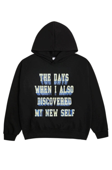 アクメドラビ(acme' de la vie) MARBLE LOGO HOODIE BLACK