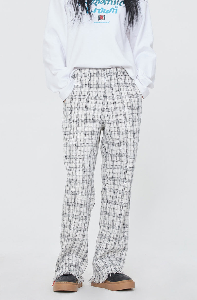 ロマンティッククラウン(ROMANTIC CROWN) TWEED PANTS_OATMEAL