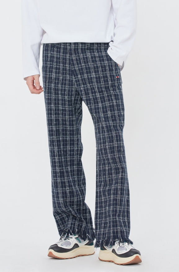 ロマンティッククラウン(ROMANTIC CROWN) TWEED PANTS_NAVY