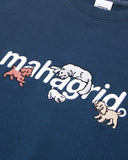 mahagrid (マハグリッド)  CATS AND DOGS SWEATSHIRT [NAVY]