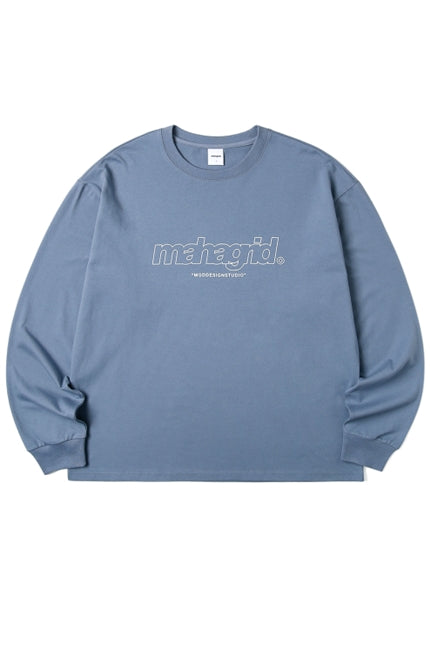 mahagrid (マハグリッド)    THIRD LOGO LS TEE MG2BSMT554A [BLUE]