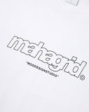 mahagrid (マハグリッド)    THIRD LOGO LS TEE MG2BSMT554A [WHITE]