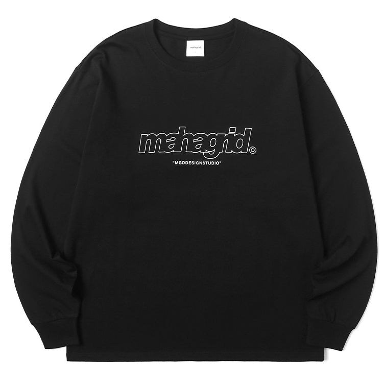 mahagrid (マハグリッド)   THIRD LOGO LS TEE MG2BSMT554A [BLACK]