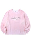 mahagrid (マハグリッド)  THIRD LOGO SPRAYED LS TEE [PINK]