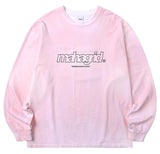 mahagrid (マハグリッド)  THIRD LOGO SPRAYED LS TEE [PINK]