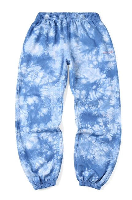 mahagrid (マハグリッド)  THIRD LOGO WATER DYED SWEAT PANT [BLUE]