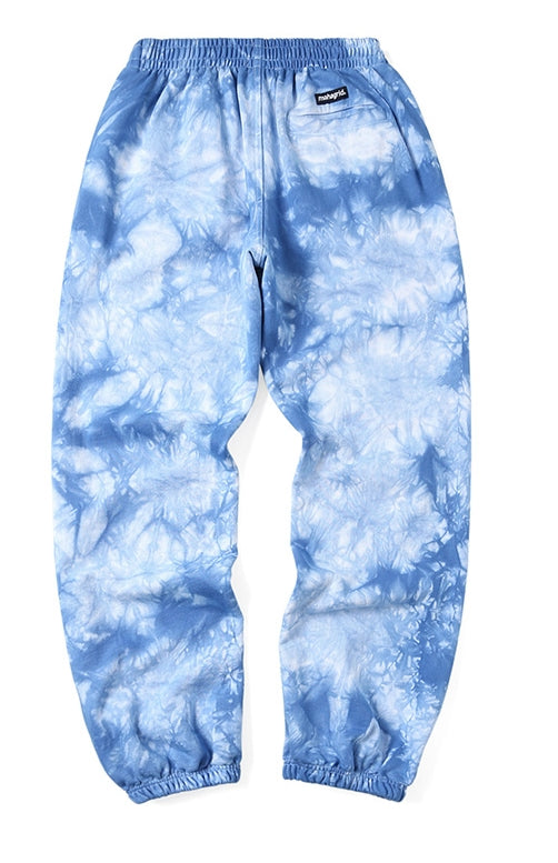 mahagrid (マハグリッド)  THIRD LOGO WATER DYED SWEAT PANT [BLUE]