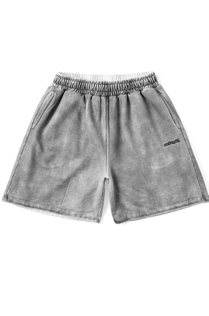 mahagrid (マハグリッド) THIRD LOGO SPRAYED SWEAT SHORT [CHARCOAL]