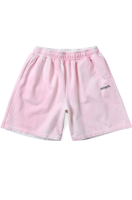 mahagrid (マハグリッド) THIRD LOGO SPRAYED SWEAT SHORT [PINK]