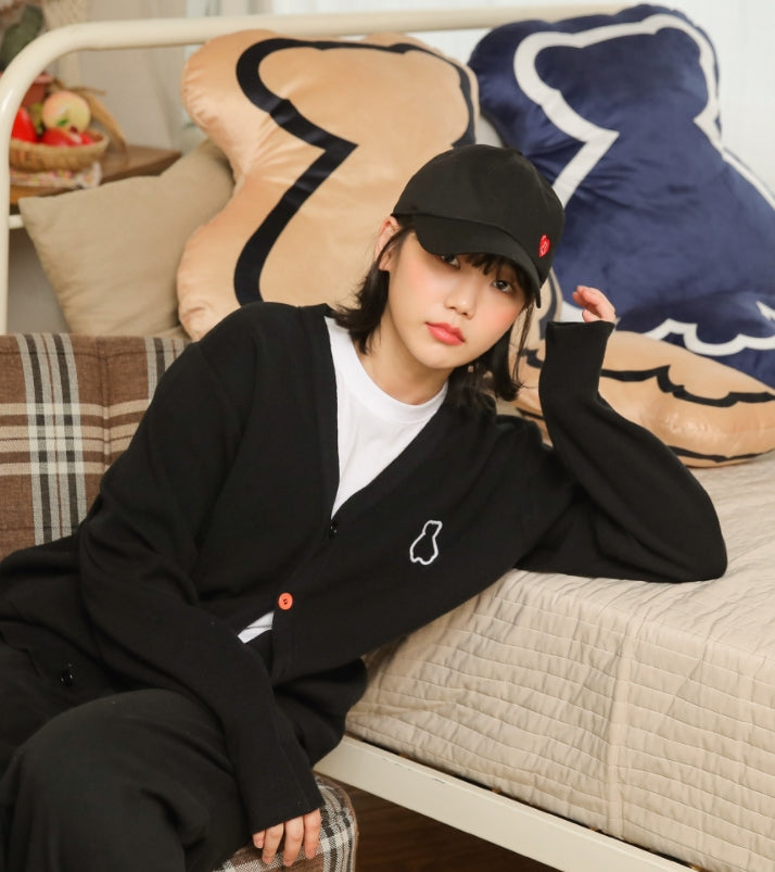 AQO_studiospace(アコスタジオスペース)  AQO BEAR CARDIGAN BLACK