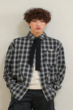 AQO_studiospace(アコスタジオスペース)  AQO BEAR CHECK SHIRTS BLACK