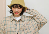 AQO_studiospace(アコスタジオスペース)  AQO BEAR CHECK SHIRTS BEIGE