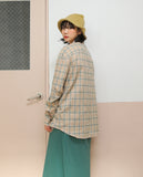 AQO_studiospace(アコスタジオスペース)  AQO BEAR CHECK SHIRTS BEIGE