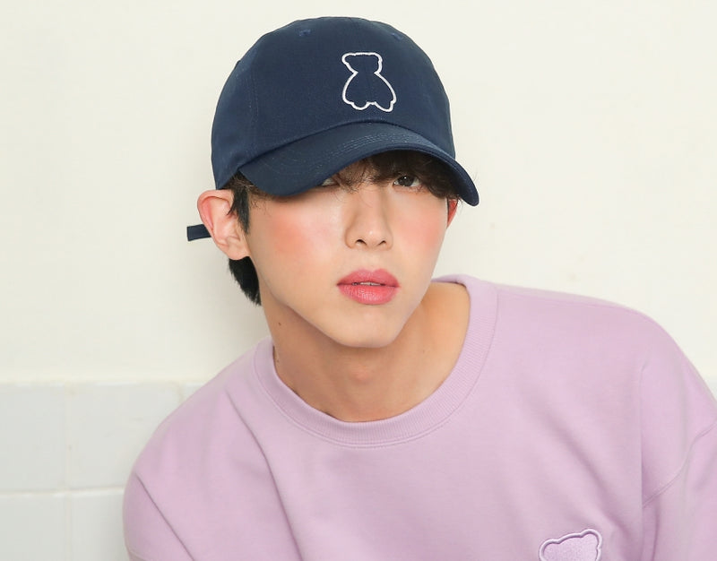 AQO_studiospace(アコスタジオスペース)  AQO BEAR BALLCAP NAVY