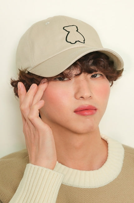 AQO_studiospace(アコスタジオスペース)  AQO BEAR BALLCAP BEIGE