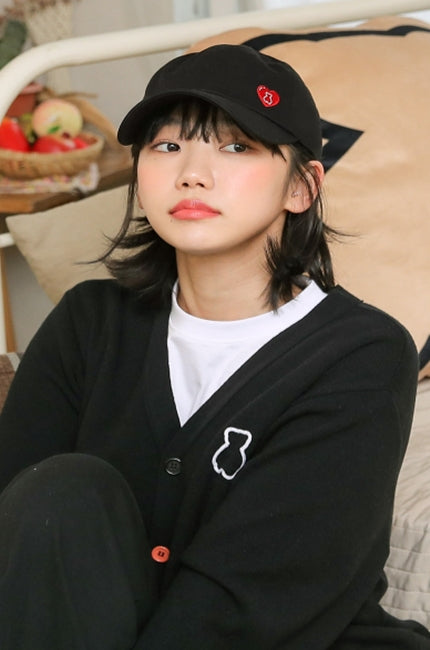 AQO_studiospace(アコスタジオスペース) AQO HEART BALLCAP BLACK