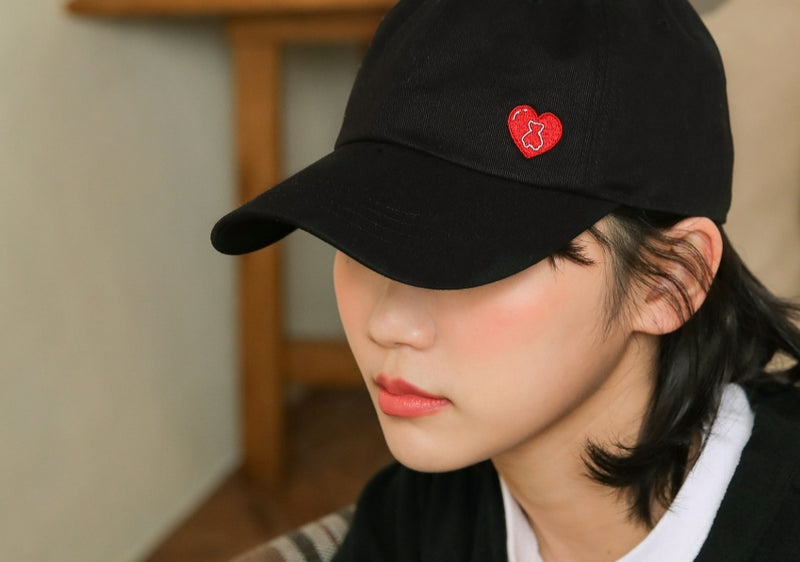 AQO_studiospace(アコスタジオスペース) AQO HEART BALLCAP BLACK