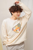 AQO_studiospace(アコスタジオスペース)  AQO CHEAK BEAR SWEATSHIRTS IVORY