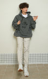 AQO_studiospace(アコスタジオスペース)  AQO PIGMENT TEDDY HOODIE BLACK