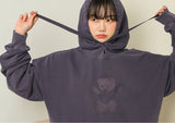 AQO_studiospace(アコスタジオスペース)  AQO PIGMENT TEDDY HOODIE PURPLE