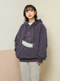 AQO_studiospace(アコスタジオスペース)  AQO PIGMENT TEDDY HOODIE PURPLE