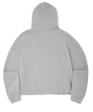 AQO_studiospace(アコスタジオスペース)  AQO BEAR LOGO CROP HOODIE GREY