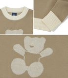 AQO_studiospace(アコスタジオスペース)  AQO HUG ME BEAR KNIT BEIGE