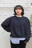 AQO_studiospace(アコスタジオスペース)  AQO BEAR LOGO SWEATSHIRTS(HA) NAVY