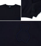 AQO_studiospace(アコスタジオスペース)  AQO BEAR LOGO SWEATSHIRTS(HA) NAVY