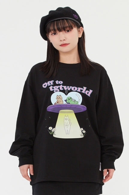 TARGETTO(ターゲット) HEART UFO LONG SLEEVE_BLACK