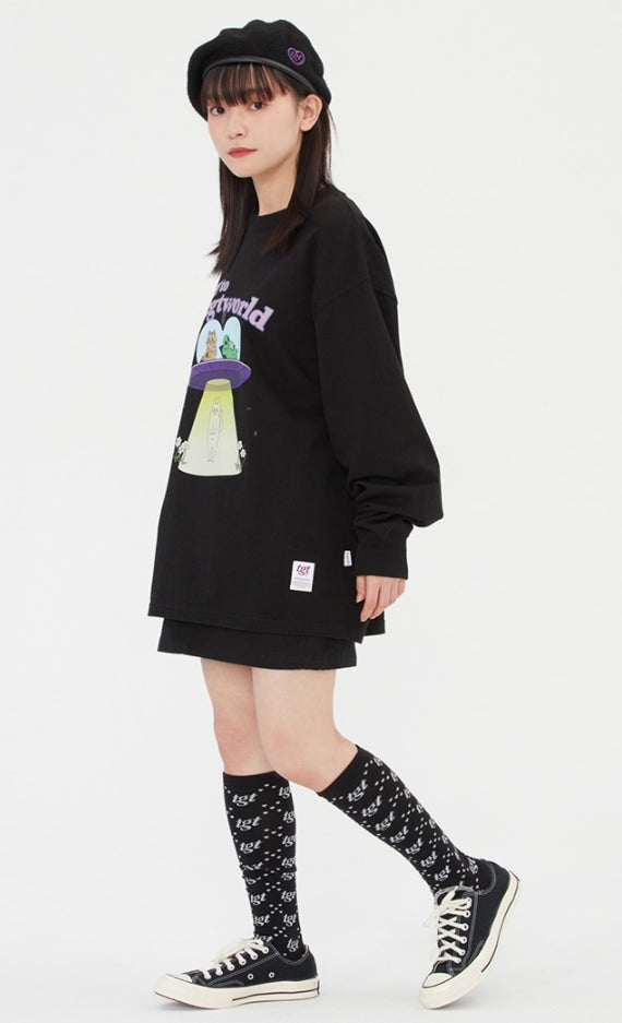 TARGETTO(ターゲット) HEART UFO LONG SLEEVE_BLACK