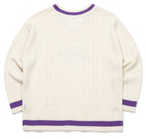 TARGETTO(ターゲット) DOUBLE CABLE V NECK KNIT_OATMEAL