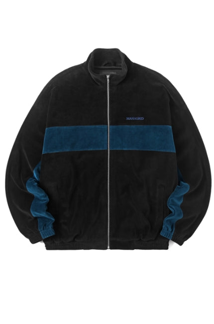 mahagrid (マハグリッド)  VELOUR TRACK JACKET [BLACK]