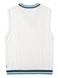mahagrid (マハグリッド) CABLE KNIT VEST [IVORY]
